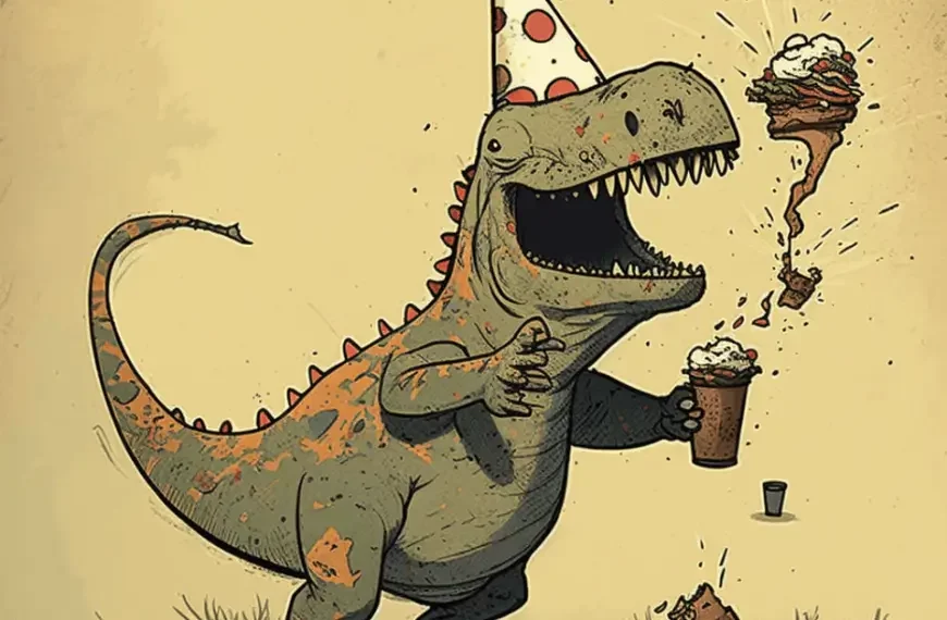 Dino der Dinosaurier und sein besonderer Geburtstag